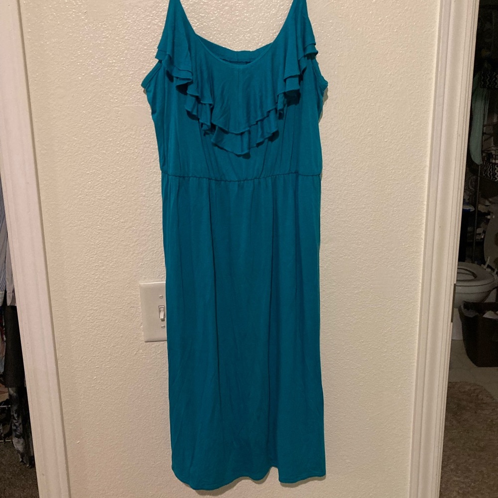 Teal summer dress